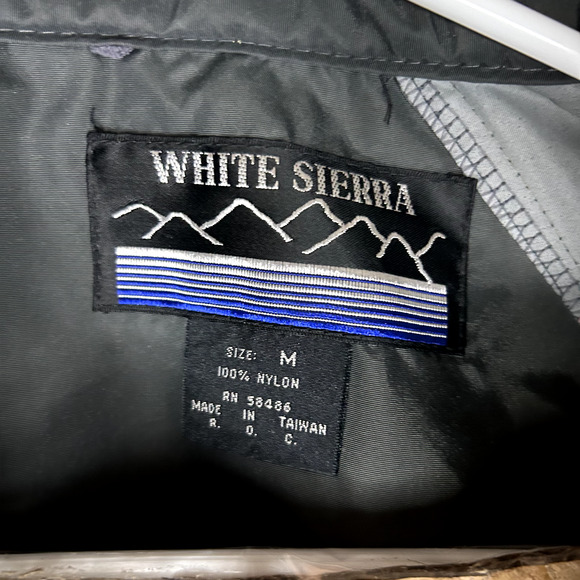 Vintage White Sierra Windbreaker Womens M Half Zip Colorblock Fall Jacket - Picture 9 of 16